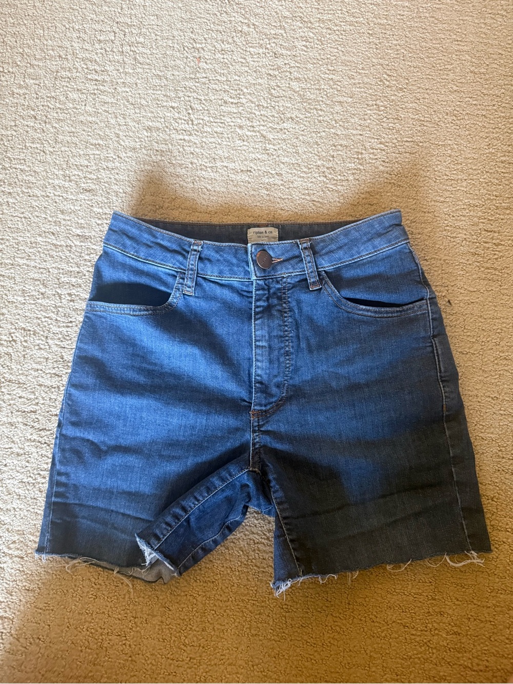 Ripton Jorts Raw Hem